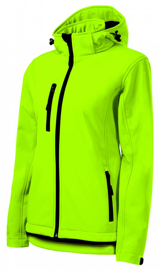 Dámská bunda softshellová Performance 521 s kapucí limetková vel. XL - Obrázek Dámská bunda softshellová Performance 521 s kapucí limetková vel. XL - Obrázek